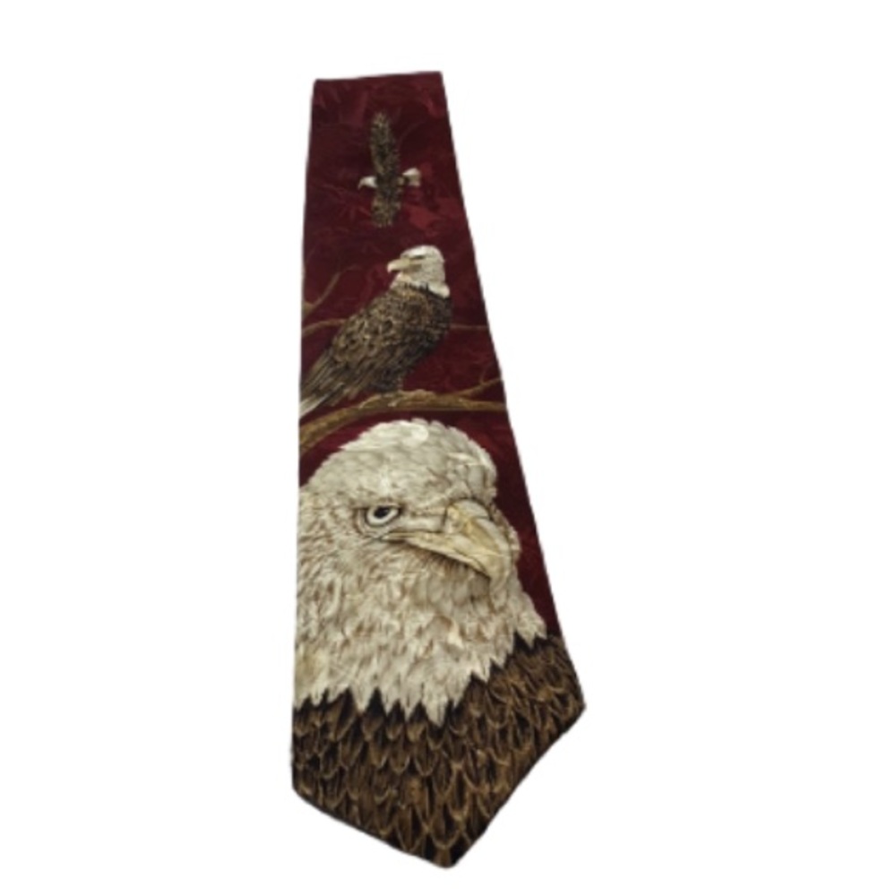 Vintage Marc Dennis “American Pride” Silk American Eagle Tie
